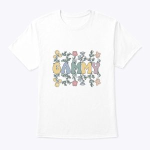 Groovy Gammy Grandmother Flowers Gammy Grandma T-Shirt