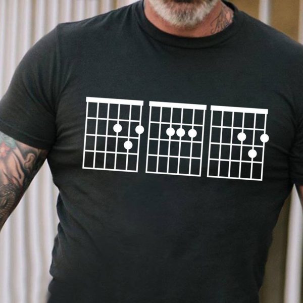 Guitar Chord Dad Shirt Guitarist Dad