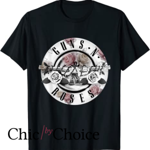 Guns N Roses T Shirt Floral Bullet