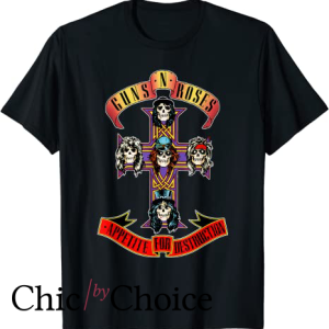 Guns N Roses T Shirt Official Short