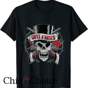 Guns N Roses T Shirt Top Hat Skull