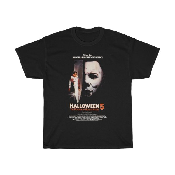 Halloween Part 5 The Revenge of Michael Myers Movie Poster T-Shirt