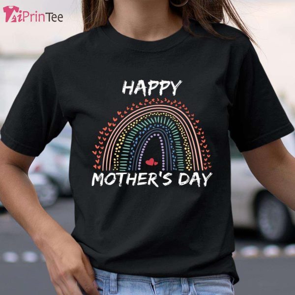 Hearts Rainbow Mom Love T-Shirt – Best gifts your whole family