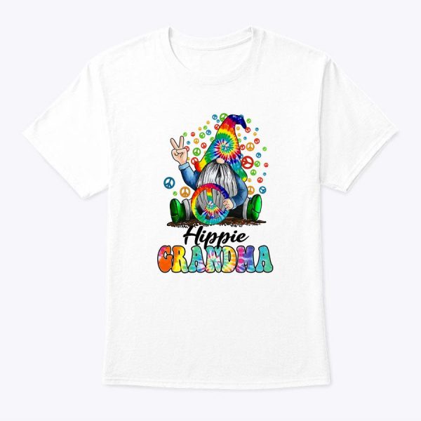 Hippie Grandma Gnome Mother’s Day Grandma Gift T-Shirt