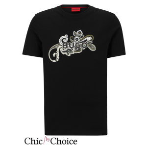 Hugo Boss T Shirt Paisley Motif And Logo