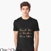 Husband Beater T-shirt Dont Be A Beater Be A Sitter Gold