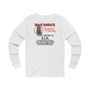 Iron Maiden 1982 Number of the Beast World Tour Long Sleeved Tee