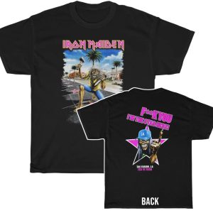 Iron Maiden February 09, 2008 LA Forum Los Angeles, CA Eddie Walk of Fame Event Shirt