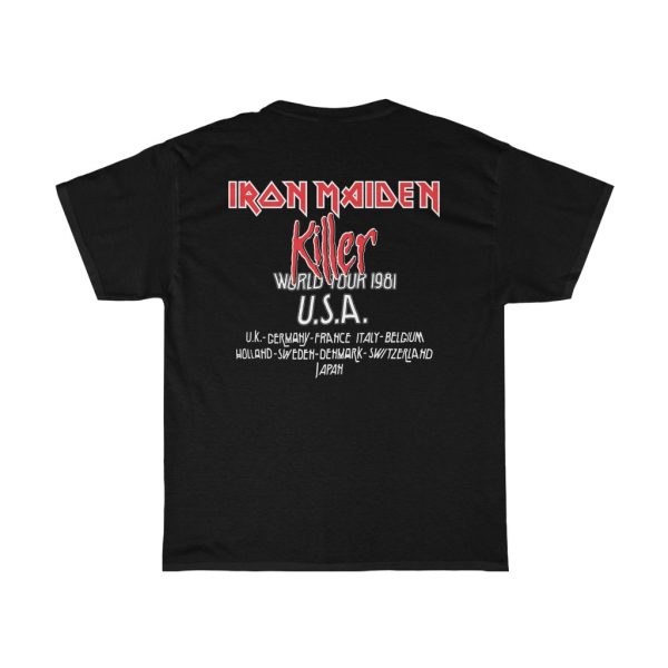 Iron Maiden Killer World Tour 1981 Shirt