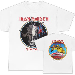 Iron Maiden October 8, 1983 NYC Brain Damage At The Garden Event Shirt