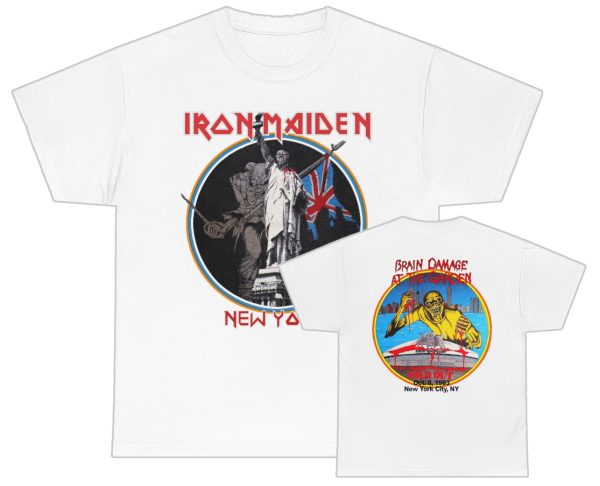 Iron Maiden October 8, 1983 NYC Brain Damage At The Garden Event Shirt