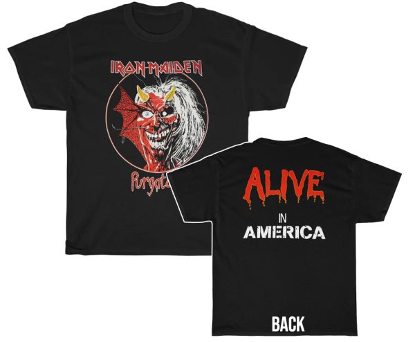 Iron Maiden Purgatory Alive In America Tour Shirt