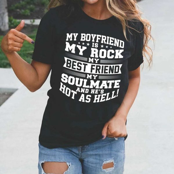 Is My Rock And He’s Hot Birthday Gift for Boyfriend T-Shirt – Best gifts your whole family