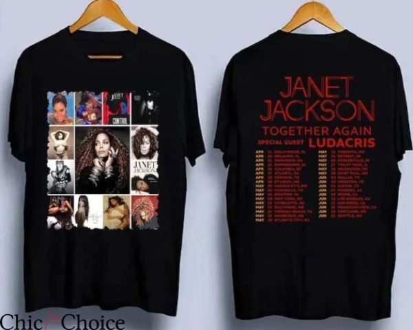 Janet Jackson T Shirt Together Again Tour 2023 Shirt Vintage