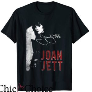 Joan Jett T-shirt Blackhearts Joan With Signature Rock Lover