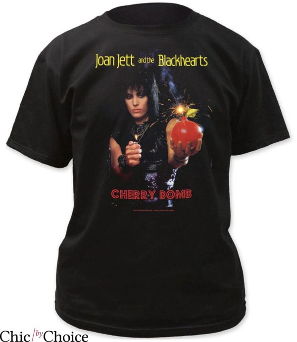 Joan Jett T-shirt Cherry Bomb Best Song Of Rock Blackhearts
