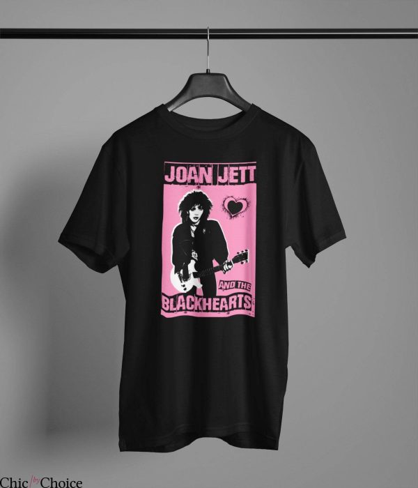 Joan Jett T-shirt Cool Joan With Guitar Queen Of Rock N Roll