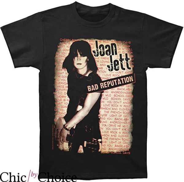 Joan Jett T-shirt My Bad Reputation Blackhearts Vintage Rock