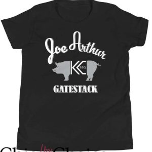 Joe Arthur Gatestack T Shirt King BBQ Pig Lover Shirt