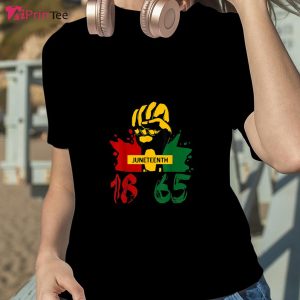 Juneteenth 18 65 African American Power Black History Month T-Shirt – Best gifts your whole family