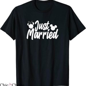 Just Married T-shirt Disney Mickey And Minnie Mouse Marry