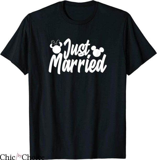 Just Married T-shirt Disney Mickey And Minnie Mouse Marry