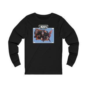 KISS 1975 Aucoin Iron On Inspired America Long Sleeved Shirt