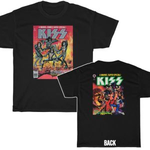 KISS 1977 &amp 1978 Marvel Comics Super Special Covers Double Sided Shirt Double Sided Shirt