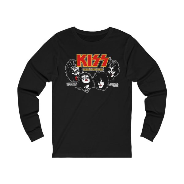 KISS 1978 Donruss Trading Cards Inspired Long Sleeved Shirt