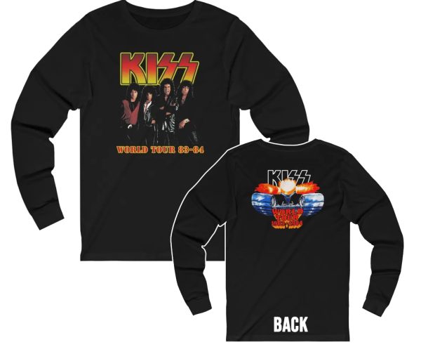 KISS 1983-84 Lick It Up World Tour With Tank Long Sleeved Shirt