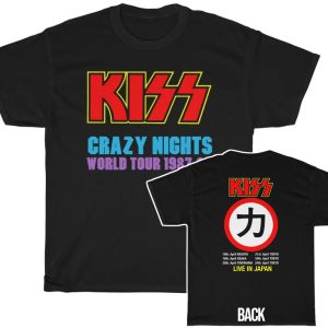 KISS 1987-88 Crazy Nights Japan Tour Shirt