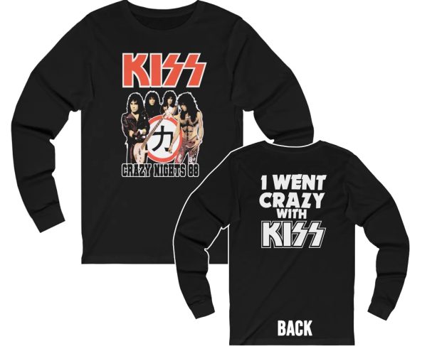 KISS 1988 Crazy Nights I Went Crazy With KISS Long Sleeved Shirt