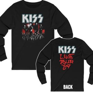 KISS 1989 Smashes Thrashes and Hits Live Tour Long Sleeved Shirt