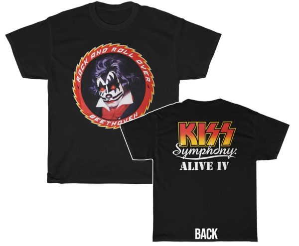 KISS Alive IV Symphony Rock &amp Roll Over Beethoven Shirt