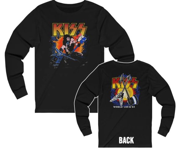 KISS Animalize Era Slave Girl 198485 World Tour Long Sleeved Shirt