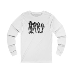 KISS Band Caricatures Art by Bill Dunn Long Sleeved Shirt
