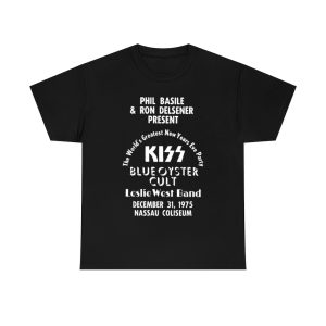 KISS Blue Oyster Cult Leslie West Band New Years Eve Nassau Coliseum Event Shirt