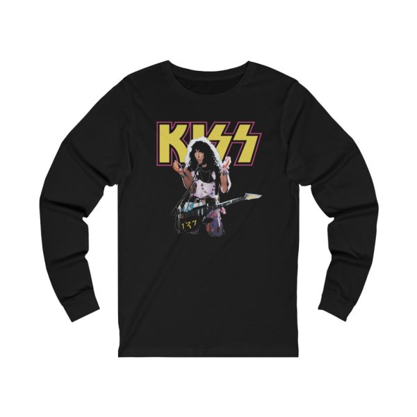 KISS Crazy Nights Era Paul Stanley with Guitar Life Is Like Sex Long Sleeves shirt