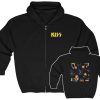 KISS Crazy Nights Zip Up Hoodie
