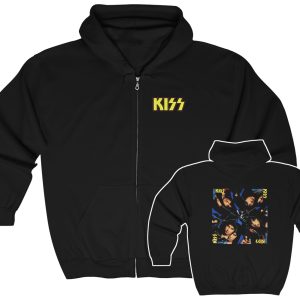 KISS Crazy Nights Zip Up Hoodie