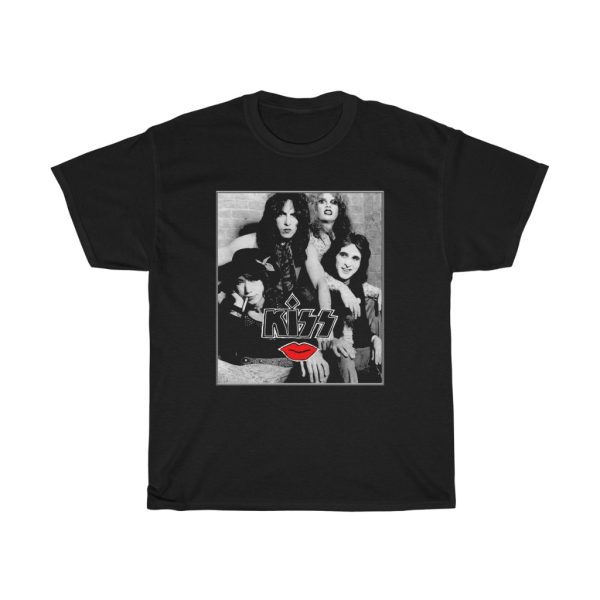 KISS Custom Pre-Makeup with Original Logo with Paul &amp Gene On Back Shirt