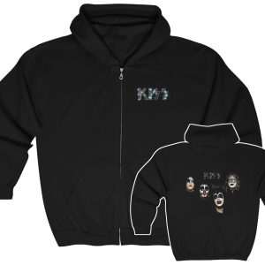 KISS Debut Self Titled Album Zip Up Hoodie