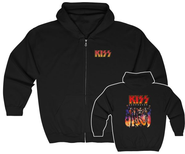 KISS Destroyer Zip Up Hoodie