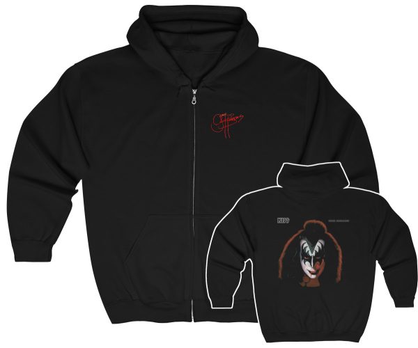 KISS Gene Simmons Solo Album Zip Up Hoodie