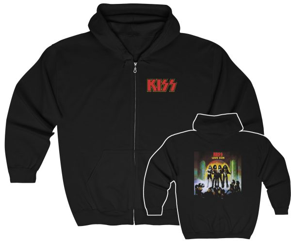 KISS Love Gun Zip Up Hoodie