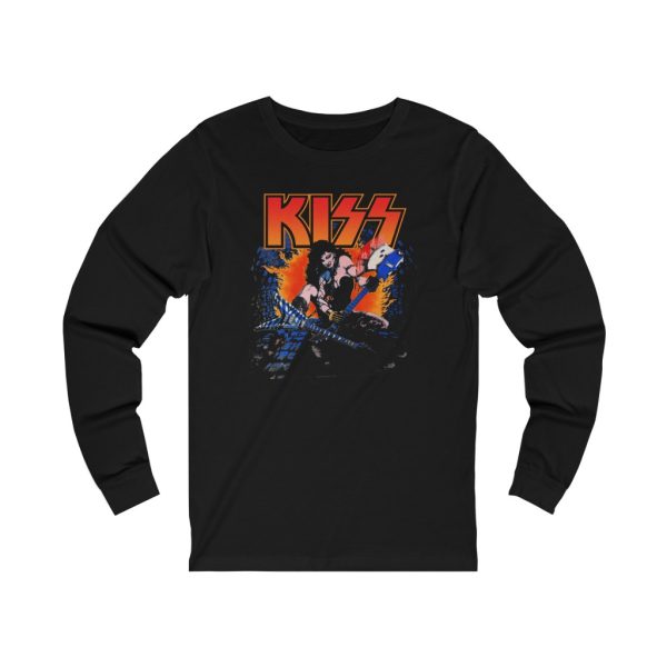 KISS Slave Girl 198485 KISS Rocks Texas Long Sleeved Tour Shirt