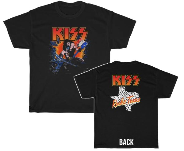 KISS Slave Girl 198485 KISS Rocks Texas Shirt