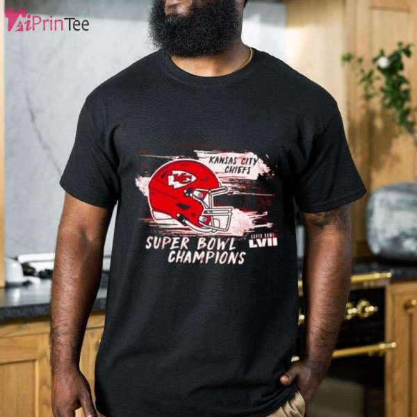 Kansas City Chiefs Helmets Super Bowl LVII Champions T-Shirt – Best gifts your whole family