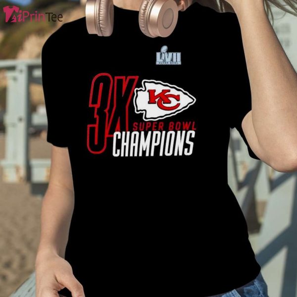 Kansas City Chiefs Three-time Super Bowl Champions T-Shirt – Best gifts your whole family
