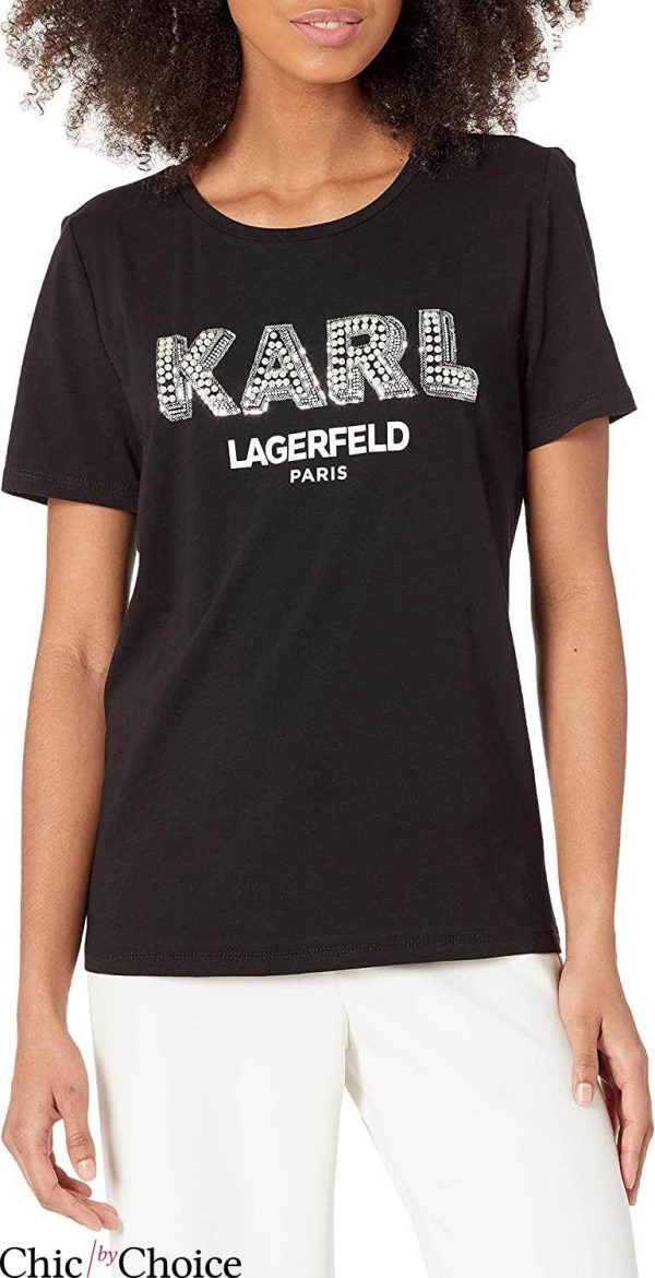 Karl Lagerfeld T-Shirt Paris Graphic Logo Tee Trending